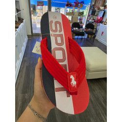 CHANCLA MARINO Y ROJO