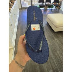 CHANCLA CON CUÑA MARINO