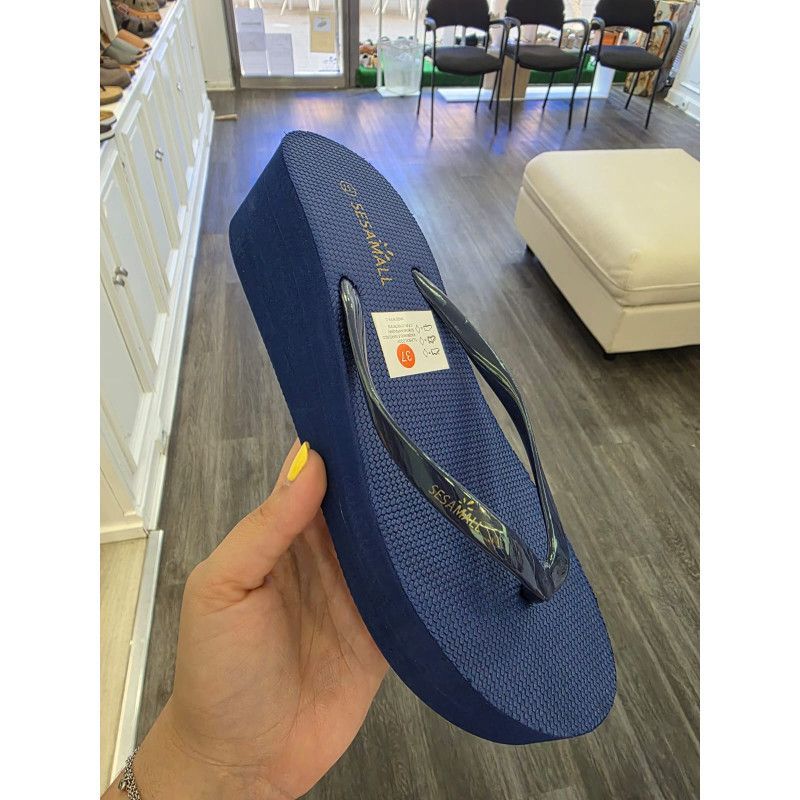 CHANCLA CON CUÑA MARINO