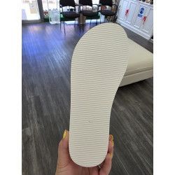 CHANCLA CON CUÑA BLANCO