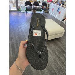 CHANCLA CON CUÑA NEGRO