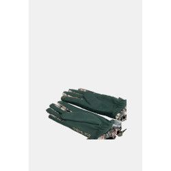 Guantes de terciopelo kaki