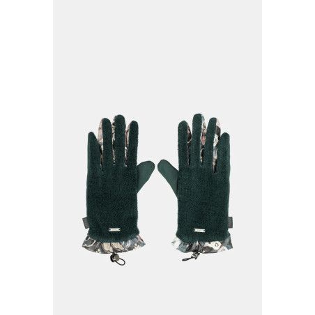 Guantes de terciopelo kaki