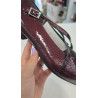 ZAPATO PITILLOS PIEL BURDEOS