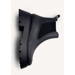 Botas de agua negras para mujer