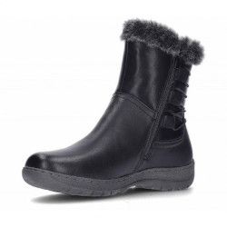 BOTA IMPERMEABLE DE PIEL NEGRO