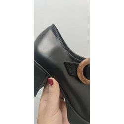 Cópia de Cópia de Cópia de VALERIAS - MERCEDITAS PIEL NEGRO CON TACÓN