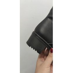 BOTÍN NEGRO PIEL TACÓN 4CM