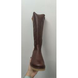 BOTA CUERO ANCHA MUJER PIEL