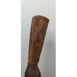 BOTA CUERO ANCHA MUJER PIEL