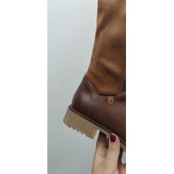 BOTA CUERO ANCHA MUJER PIEL