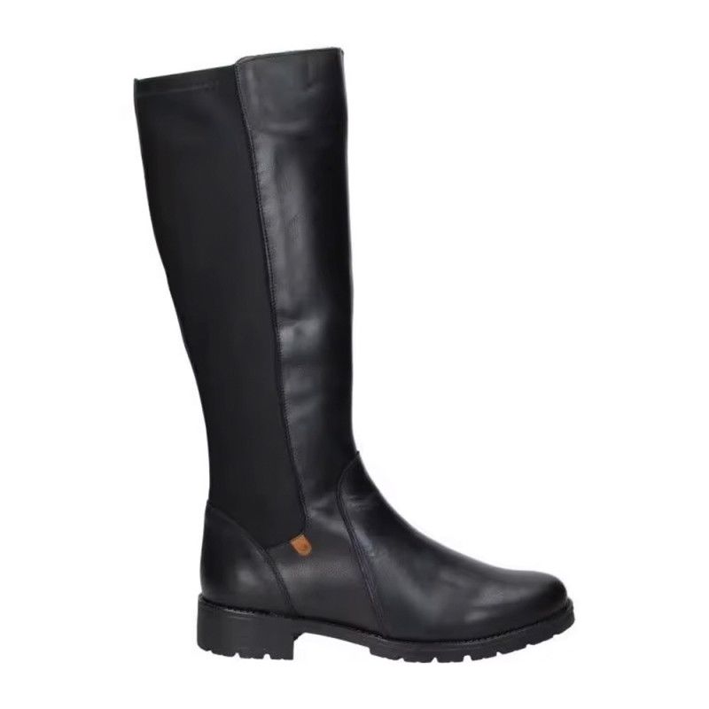 BOTA ALTA GEMELO ANCHO NEGRA 9528