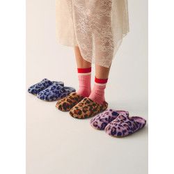 ZAPATILLAS DE CASA PELO LEOPARDO AUDUBON