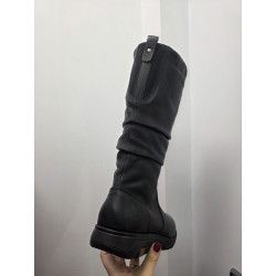 Cópia de Cópia de BOTA ALTA DE PIEL CON ELÁSTICO NEGRO