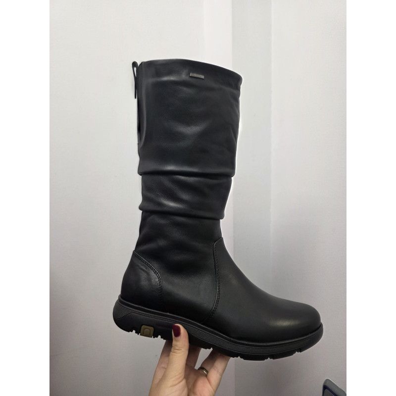 Cópia de Cópia de BOTA ALTA DE PIEL CON ELÁSTICO NEGRO