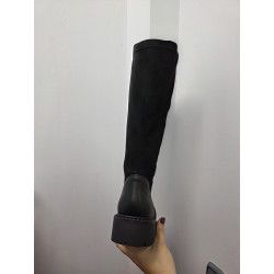 BOTA ALTA GEMELO ANCHO NEGRO 2350