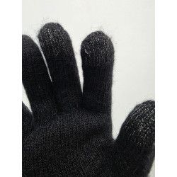 Guante dorso piel y lana