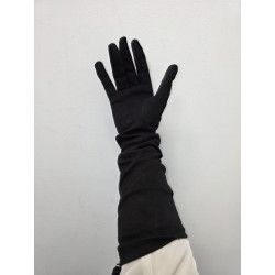 GUANTE PUNTO POLIAMIDA. LISO. SUE NEGRO