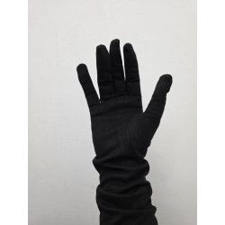 GUANTE PUNTO POLIAMIDA. LISO. SUE NEGRO
