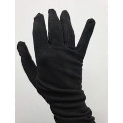 GUANTE PUNTO POLIAMIDA. LISO. SUE NEGRO