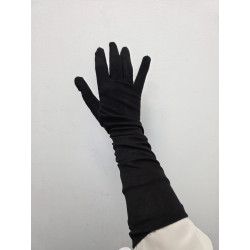 GUANTE PUNTO POLIAMIDA. LISO. SUE NEGRO