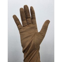 GUANTE PUNTO POLIAMIDA. LISO. SUE CAMEL