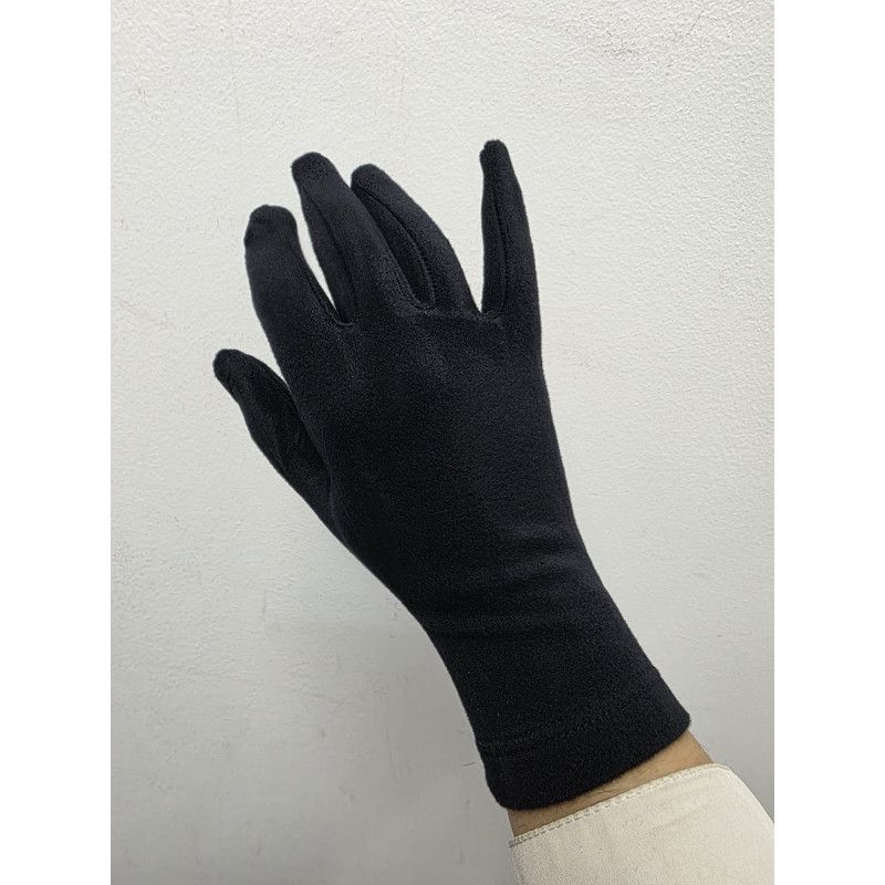 GUANTE PUNTO POLIAMIDA. LISO. NEGRO