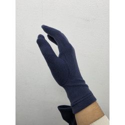 GUANTE PUNTO POLIAMIDA. LISO. MARINO