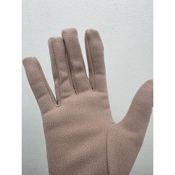 GUANTE PUNTO POLIAMIDA. LISO. NUDE
