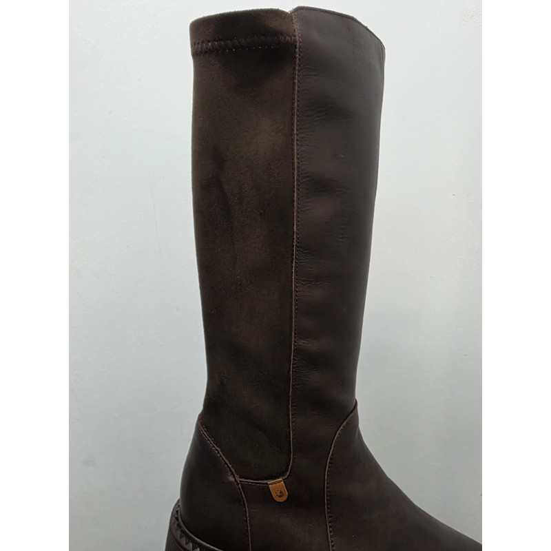 BOTA ALTA GEMELO ANCHO CHOCOLATE 2350