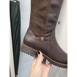 Cópia de BOTA CUERO ANCHA MUJER PIEL