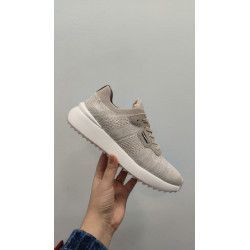 DEPORTIVA ELÁSTICA BEIGE CORONEL