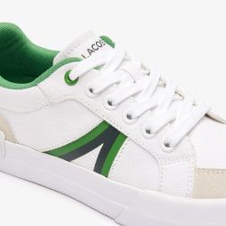 ZAPATILLAS TEXTIL BLANCO Y VERDE LACOSTE
