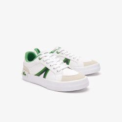 ZAPATILLAS TEXTIL BLANCO Y VERDE LACOSTE