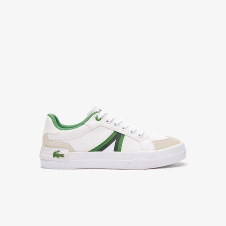 ZAPATILLAS TEXTIL BLANCO Y VERDE LACOSTE