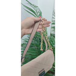 BOLSO BANDOLERA ACOLCHADO BEIGE