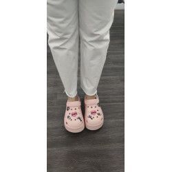 CHANCLA ABALORIOS ROSA