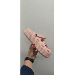 CHANCLA ABALORIOS ROSA