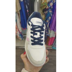 DEPORTIVA LACOSTE T-CLIP azul pastel