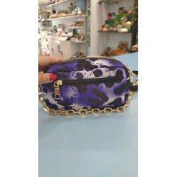 BANDOLERA LEOPARDO MORADO