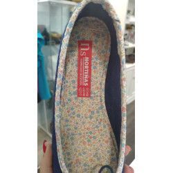 Zapatilla de Andar por Casa Tipo Bailarina Azul – Confort y Estilo en Casa