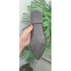 Cópia de Cópia de Manoletina Negro/ Leopardo con tira