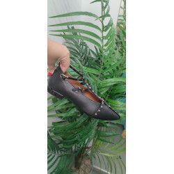 Cópia de Cópia de Manoletina Negro/ Leopardo con tira