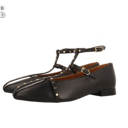 Cópia de Cópia de Manoletina Negro/ Leopardo con tira