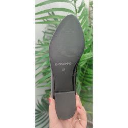 Manoletina Negro con tiras puntera