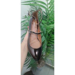 Cópia de Cópia de Cópia de Manoletina Negro/ Leopardo con tira