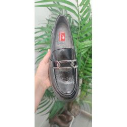 MOCASÍN CHAROL - FLUCHOS HEBILLA PLOMO