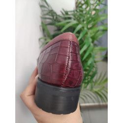 MOCASÍN BURDEOS PIEL - PITILLOS