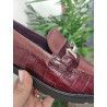 MOCASÍN BURDEOS PIEL - PITILLOS