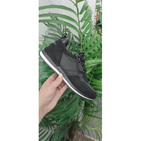 DEPORTIVA NEGRA CON CREMALLERA - REFRESH